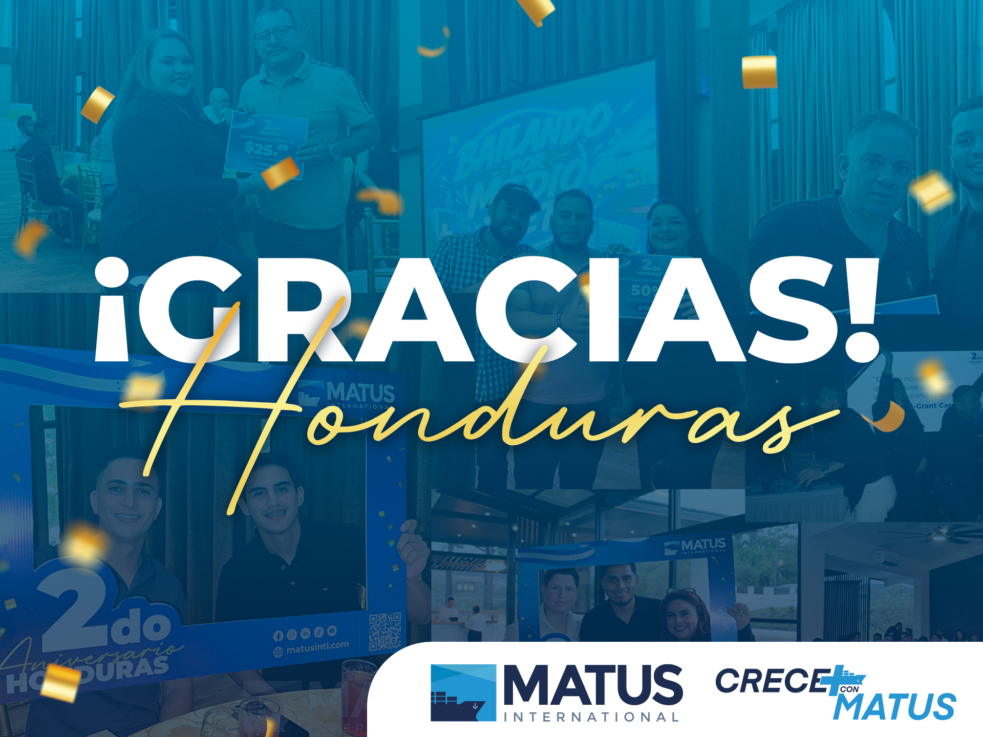 Celebración del segundo aniversario de Matus Honduras